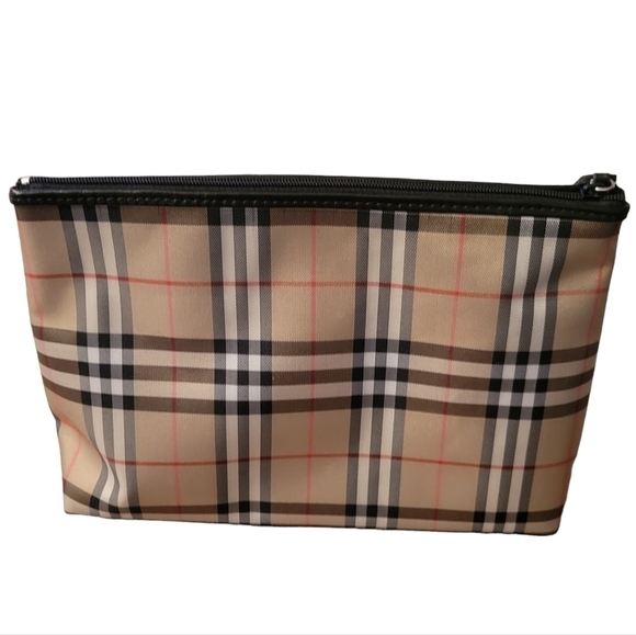 Burberry Zippered Pouch/Cosmetic Bag with COA - Picture 1 of 16